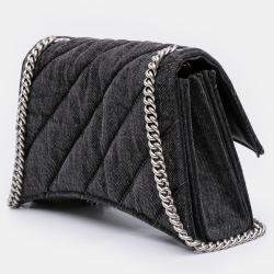 Pre Owned Balenciaga XS Denim Crush Chain Crossbody