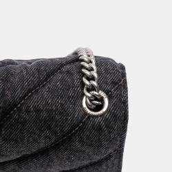 Pre Owned Balenciaga XS Denim Crush Chain Crossbody