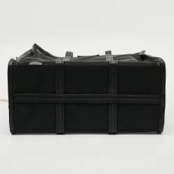 مملوكة مسبقًا Balenciaga Bazar Medium Black Mesh Nylon and Leather Tote