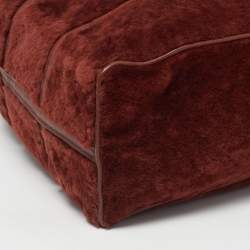 Pre Owned Balenciaga Bazar Medium Brown Shearling and Leather Tote