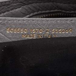 Pre Owned Balenciaga Classic City Grey Leather Graffiti Print Tote