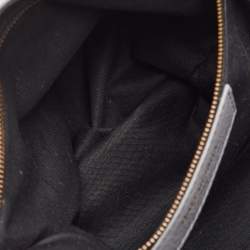 Pre Owned Balenciaga Classic City Grey Leather Graffiti Print Tote