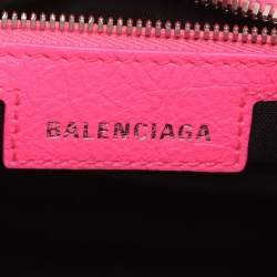 مملوكة مسبقًا Balenciaga Neo Cagole Small Neon Pink Leather Tote