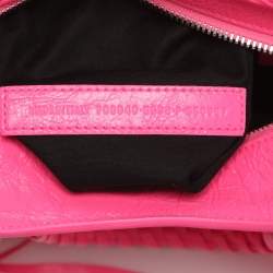 مملوكة مسبقًا Balenciaga Neo Cagole Small Neon Pink Leather Tote