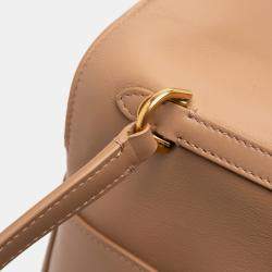 Pre Owned Balenciaga Brown Large Smooth Calfskin Rodeo Satchel