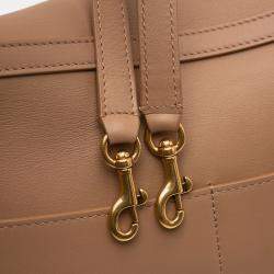 Pre Owned Balenciaga Brown Large Smooth Calfskin Rodeo Satchel