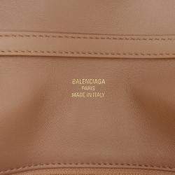 Pre Owned Balenciaga Brown Large Smooth Calfskin Rodeo Satchel