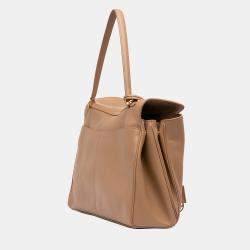 Pre Owned Balenciaga Brown Large Smooth Calfskin Rodeo Satchel