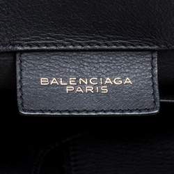 مملوكة مسبقًا Balenciaga Black Leather Papier A4 Tote