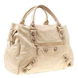 Balenciaga Beige Leather Giant 21 Midday Bag