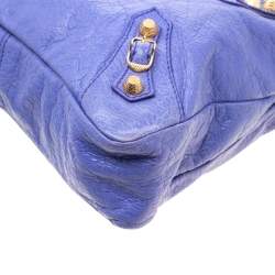 Pre Owned Balenciaga Mauve Leather RGH City Bag 