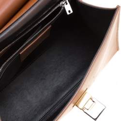 مملوكة مسبقًا Balenciaga Brown Leather Le Dix Cartable Top Handle Bag