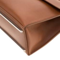 مملوكة مسبقًا Balenciaga Brown Leather Le Dix Cartable Top Handle Bag