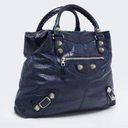 مملوكة مسبقًا Balenciaga Marine Leather GSH Brief Tote