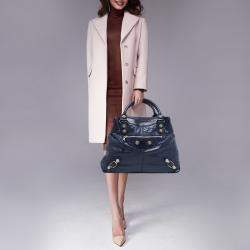 مملوكة مسبقًا Balenciaga Marine Leather GSH Brief Tote