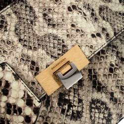 Pre Owned Balenciaga Cream Python Le Dix Cartable S Top Handle Bag
