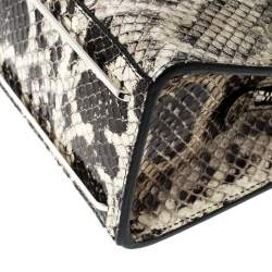 Pre Owned Balenciaga Cream Python Le Dix Cartable S Top Handle Bag