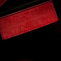 Pre Owned Balenciaga Orange Leather RH Part Time Tote