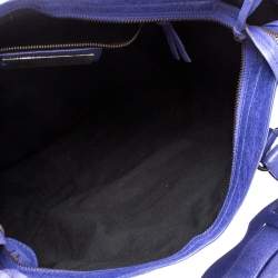 Pre Owned Balenciaga Purple Leather RH City Bag