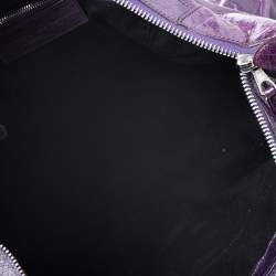 Pre Owned Balenciaga Violet Leather Giant 21 Work Tote