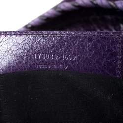 Pre Owned Balenciaga Violet Leather Giant 21 Work Tote