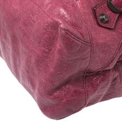 مملوكة مسبقًا Balenciaga Pourpre Lambskin Leather Day Bag 