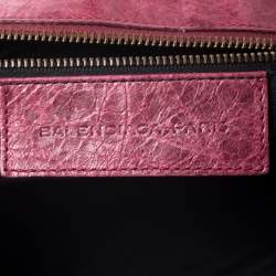 مملوكة مسبقًا Balenciaga Pourpre Lambskin Leather Day Bag 