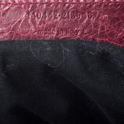 مملوكة مسبقًا Balenciaga Pourpre Lambskin Leather Day Bag 