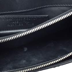 Pre Owned حقيبة بالنسياغا "لو ديكس كارتابل" يد علوية جلد و جلد نقشة الثعبان أسود