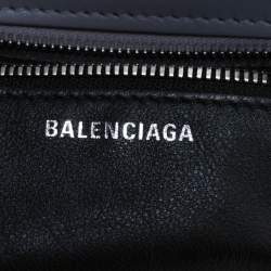 Pre Owned حقيبة يد بلنسياغا شراشيب لوندري كاباس جلد رمادية XS