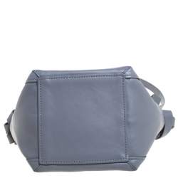 Pre Owned حقيبة يد بلنسياغا شراشيب لوندري كاباس جلد رمادية XS