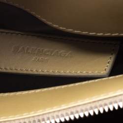 Pre Owned Balenciaga Green Leather Le Dix Cartable Top Handle Bag