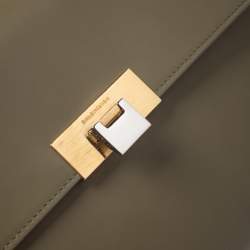 Pre Owned Balenciaga Green Leather Le Dix Cartable Top Handle Bag