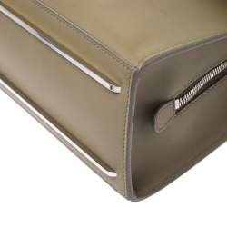 Pre Owned Balenciaga Green Leather Le Dix Cartable Top Handle Bag