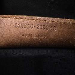 مملوكة مسبقًا حقيبة بالنسياغا ساك سوبيرب سويدي و جلد لامع بني و أسود