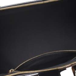 مملوكة مسبقًا حقيبة بالنسياغا ساك سوبيرب سويدي و جلد لامع بني و أسود