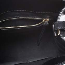 مملوكة مسبقًا Balenciaga Black/Light Blue Python and Leather Mini Maillon All Afternoon Tote