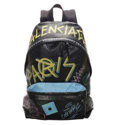 balenciaga backpack graffiti