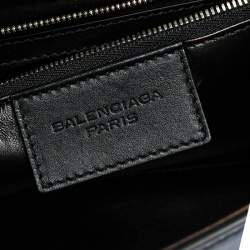 Pre Owned حقيبة بالنسياغا يد علوية لو ديس كارتابل جلد سوداء 