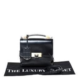 مملوكة مسبقًا حقيبة بالنسياغا يد علوية لو ديكس كارتابل جلد ونقش تمساح سوادء