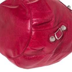 Balenciaga Sang Leather GGH 21 Pompon Hobo