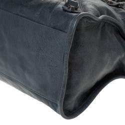 Pre Owned Balenciaga Anthracite Leather RH City Bag
