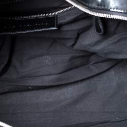 Balenciaga Black Patent Leather Bowling MM Bag
