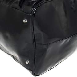 Balenciaga Black Patent Leather Bowling MM Bag