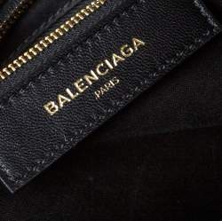 Pre Owned Balenciaga Black Leather RH City Tote