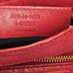 Pre Owned Balenciaga Rouge Vif Leather Mini RGH City Bag