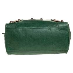 Pre Owned Balenciaga Vert Gazon Lambskin Leather GGH Midday Tote