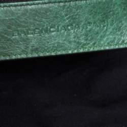 Pre Owned Balenciaga Vert Gazon Lambskin Leather GGH Midday Tote