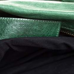 Pre Owned Balenciaga Vert Gazon Lambskin Leather GGH Midday Tote