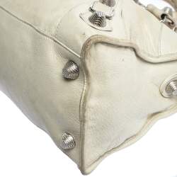 Pre Owned Balenciaga Beige Oryx Leather GSH Part Time Tote